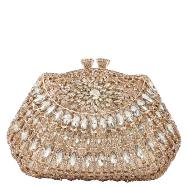 (PRE-ORDER/ONLY ONLINE) ORNATE RHINESTONE MINAUDIERE CLUTCH BAG