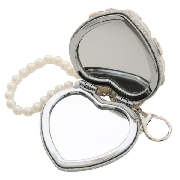 HEART FLOWER TEARDROP STONE KEYCHAIN WITH PEARL