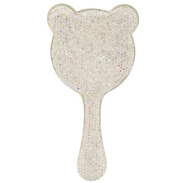 TEDDY BEAR HEAD RHINESTONE HAIR BRUSH