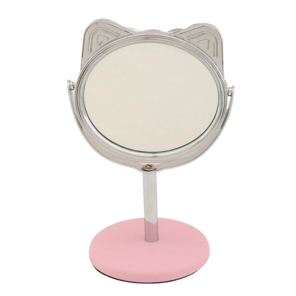 RHINESTONE FLOWER KITTY MIRROR