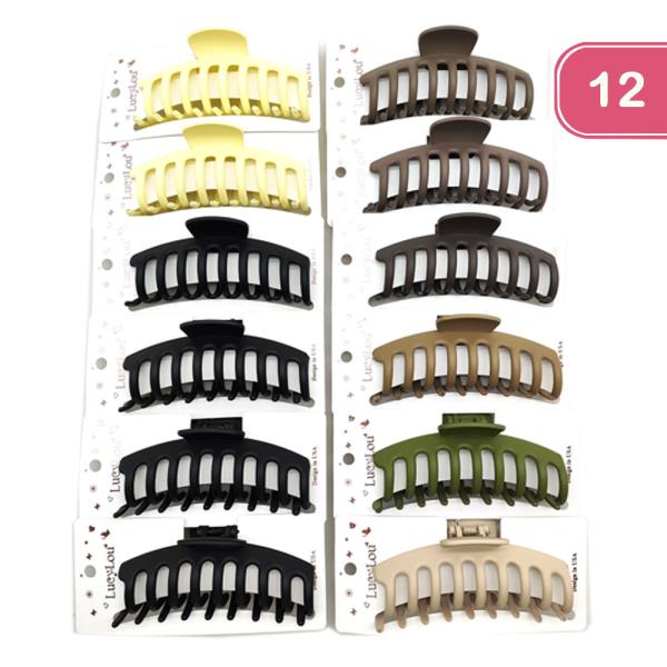 HAIR CLAW CLIP (12 UNITS)