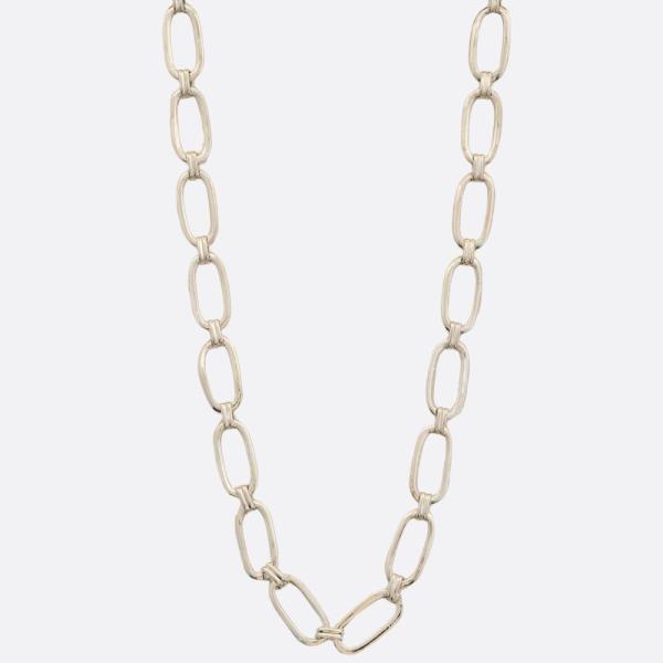 OVAL LINK METAL NECKLACE