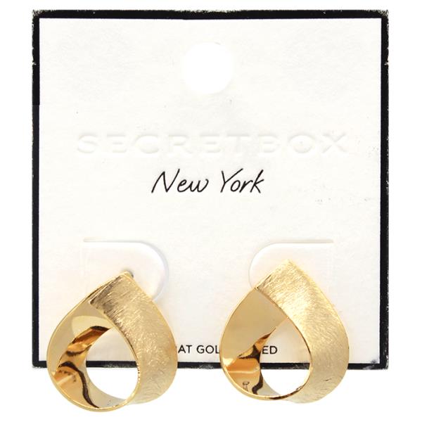 SECRET BOX 14K GOLD DIPPED METAL STUD