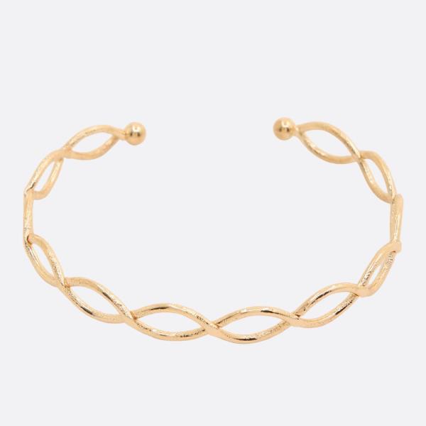 SODAJO OVAL LINK GOLD DIPPED BRACELET