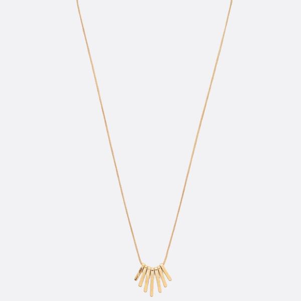 SODAJO METAL PENDANT GOLD DIPPED NECKLACE