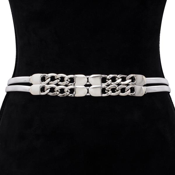 METAL LINK CHAIN ELASTIC BELT