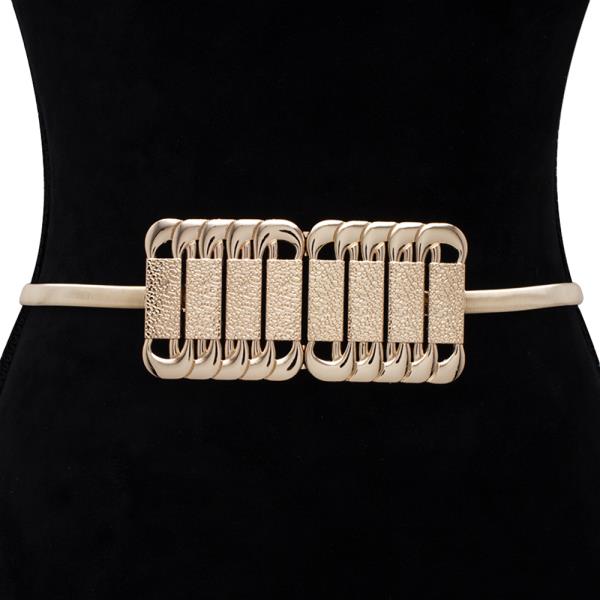 METAL DESIGN SQUARE SHAPED ELASTIC BELT