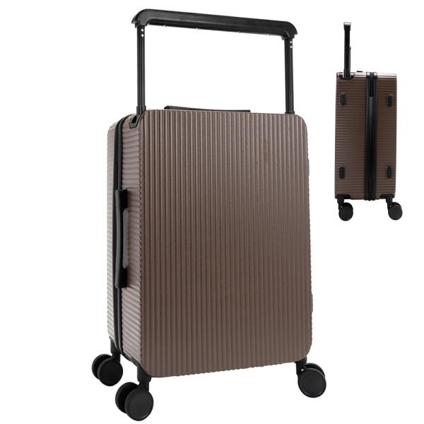 NICOLE LEE 20" RIBBED CARRY ON SUITCASE