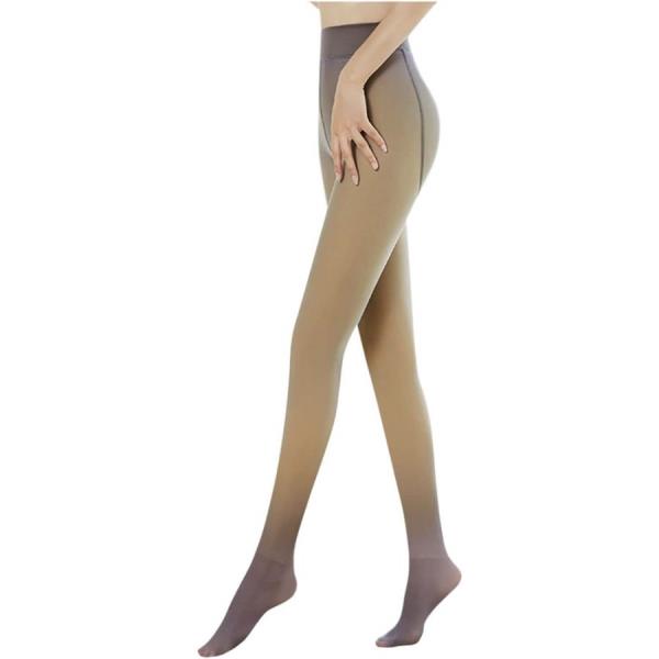 WOMEN`S WARM FLEECE LINED TIGHTS OPAQUE THERMAL WINTER THICK TIGHTS LOOK SHEER SLIM STRETCHY PANTYHOSE