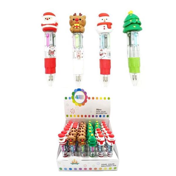 MULTI COLOR CHRISTMAS PEN (36 UNITS)