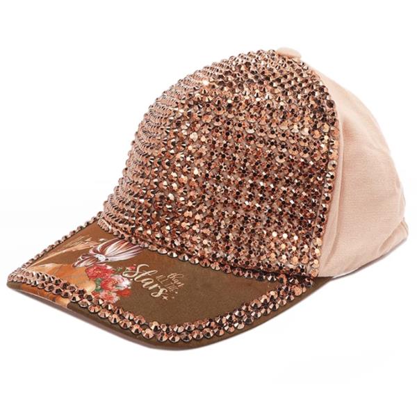 NICOLE LEE RHINESTONE CROWN CAP