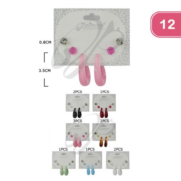 ASSORTED EARRING SET (12 UNITS)