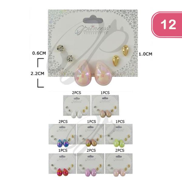 MIXED EARRING SET (12 UNITS)