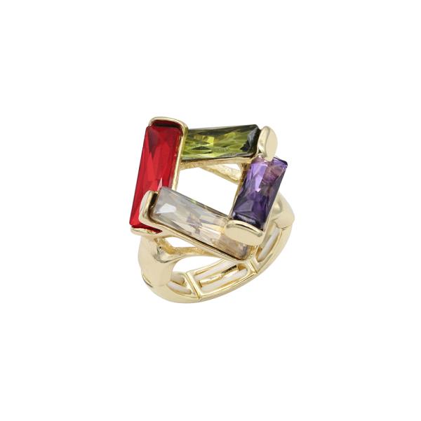 CZ STONE STRETCH RING