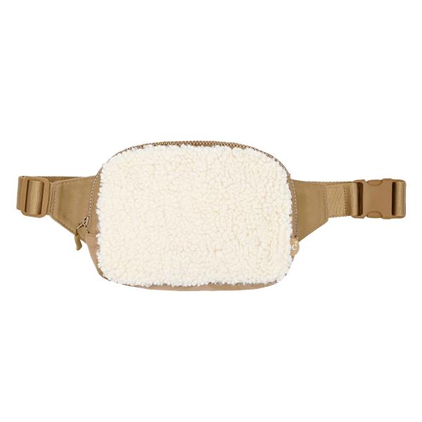 CC SHERPA & SUEDE FANNY PACK