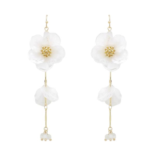 TIERED FLOWER DROP EARRING