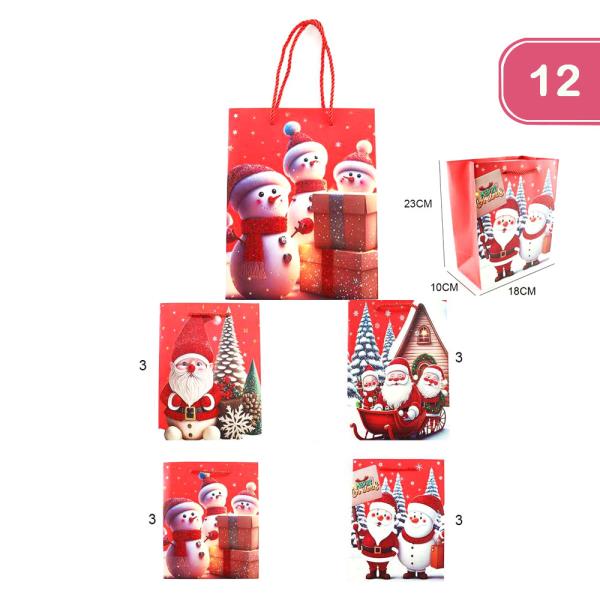 CHRISTMAS GIFT BAGS (12 UNITS)