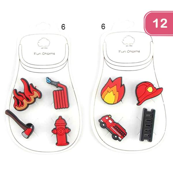 FIRE FIGHTERS SHOE CHARM (12 UNITS)