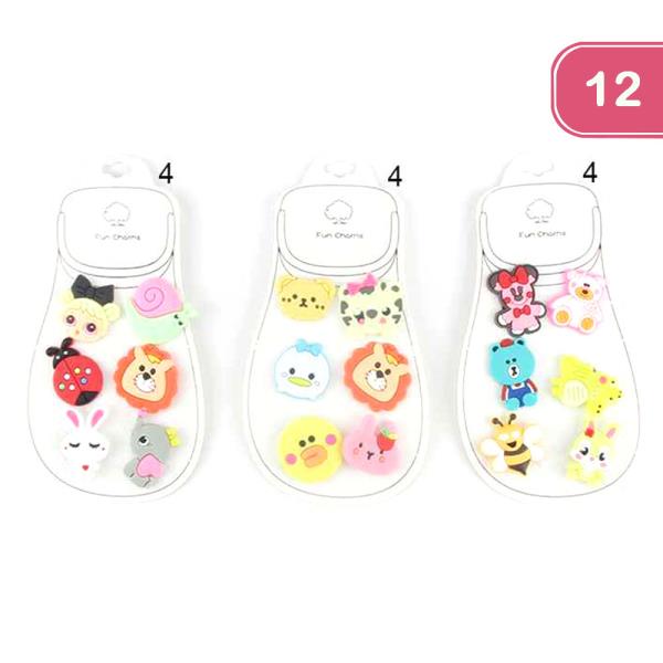 CUTE ANIMAL SHOE CHARM (12 UNITS)