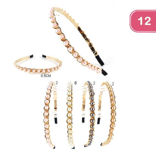 PEARL HEADBAND (12 UNITS)