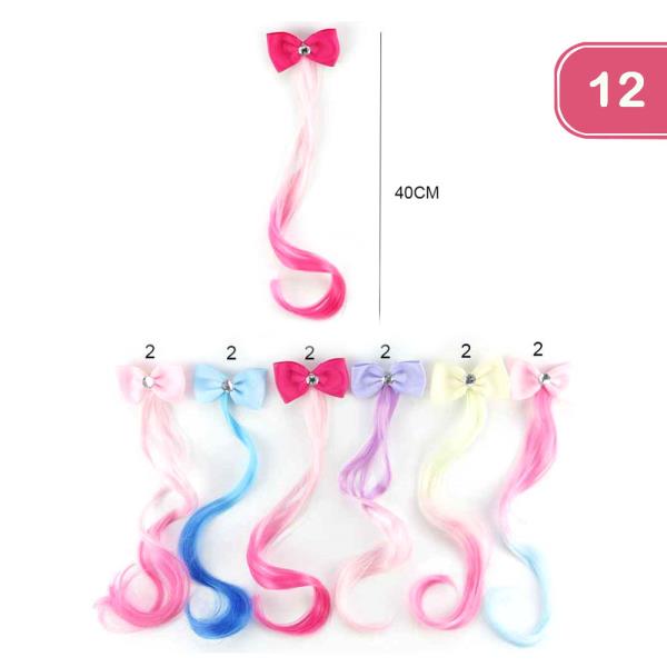 KIDS RAINBOW HAIR PIN  (12 UNITS)