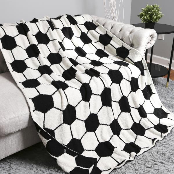 SOCCER THROW BLANKET