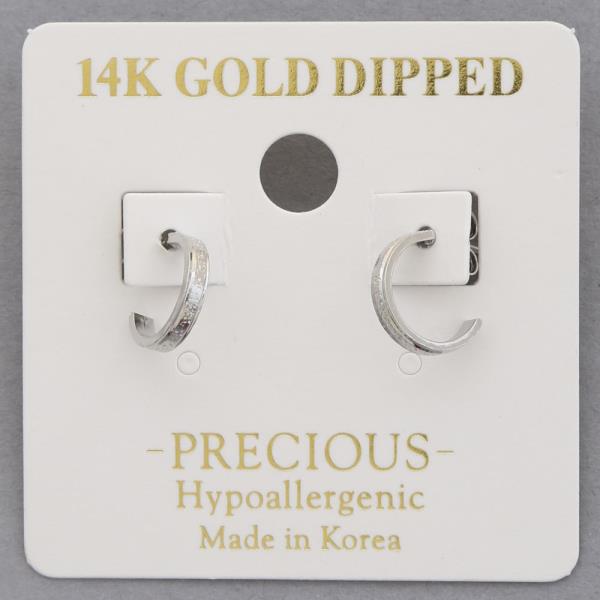 14K GOLD DIPPED MINI OPEN HOOP EARRING