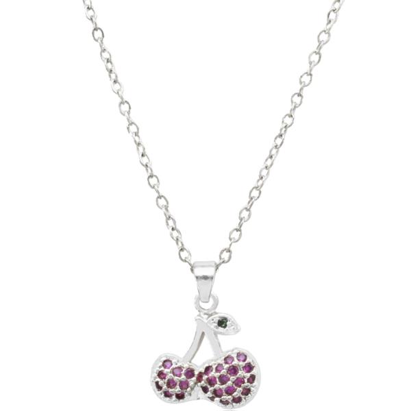 CHERRY STAINLESS STEEL NECKLACE