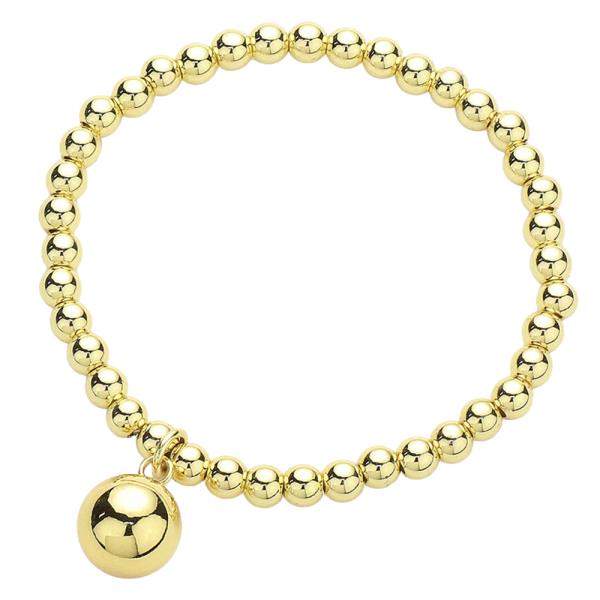 STAINLESS STEEL BALL STRETCH BRACELET