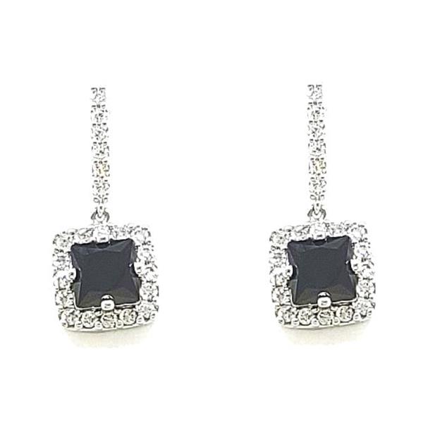 SQUARE CZ EARRING