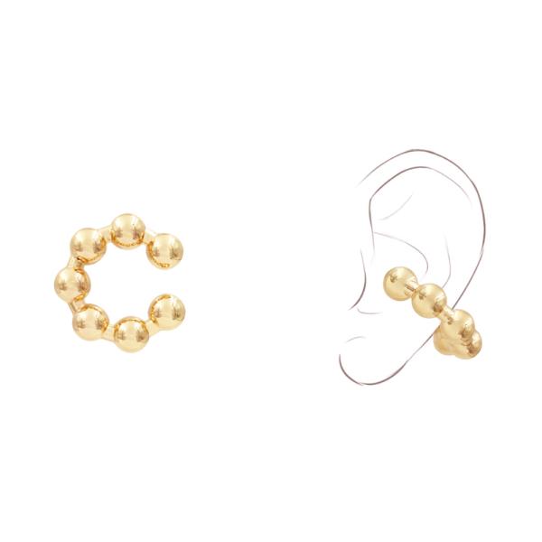 METAL BALL C EARCUFF