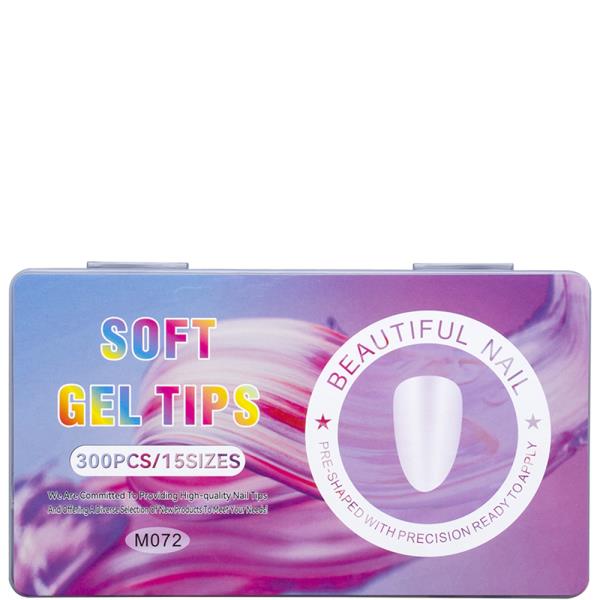 SOFT GEL 15 SIZES NAIL TIPS 300PC SET