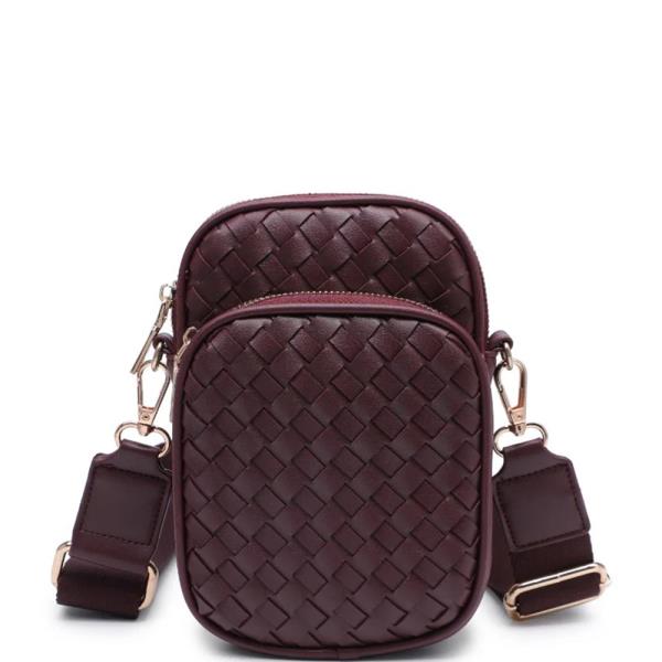 CELESTE WOVEN CROSSBODY BAG