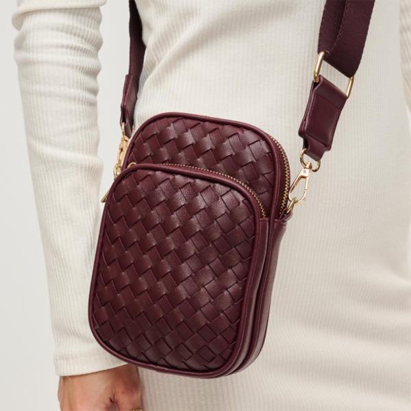 CELESTE WOVEN CROSSBODY BAG