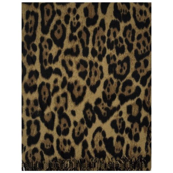 LEOPARD ANIMAL PRINT OBLONG SCARF