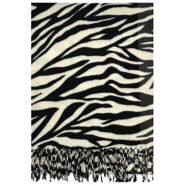 ZEBRA ANIMAL PRINT OBLONG SCARF