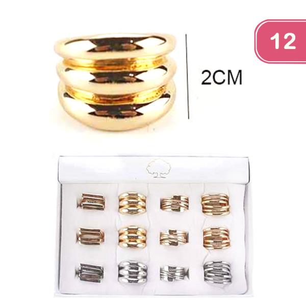 CHUNKY LAYERED RING (12 UNITS)