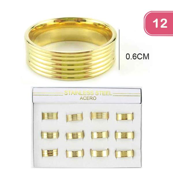 STAINLESS STEEL RING (12 UNITS)