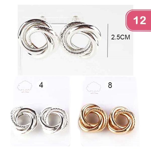 LAYERED CIRCLE EARRING (12 UNITS)