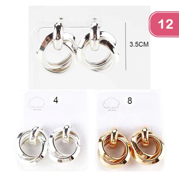 LAYERED CIRCLE EARRING (12 UNITS)