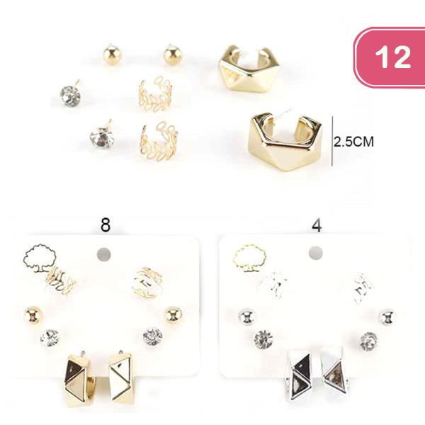 ASSORTED EARRING SET (12 UNITS)