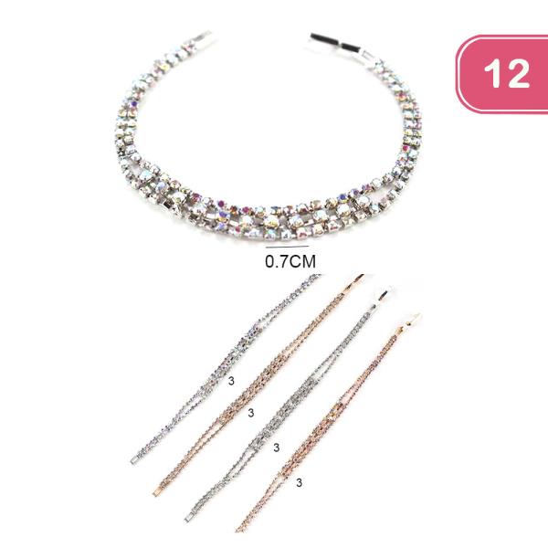 RHINESTONE BRACELET (12 UNITS)