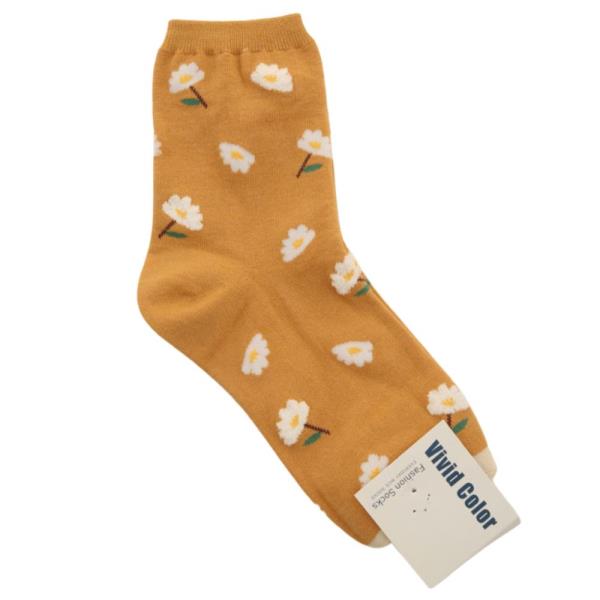 DAISY FLOWER ANKLET SOCKS 1 PAIR