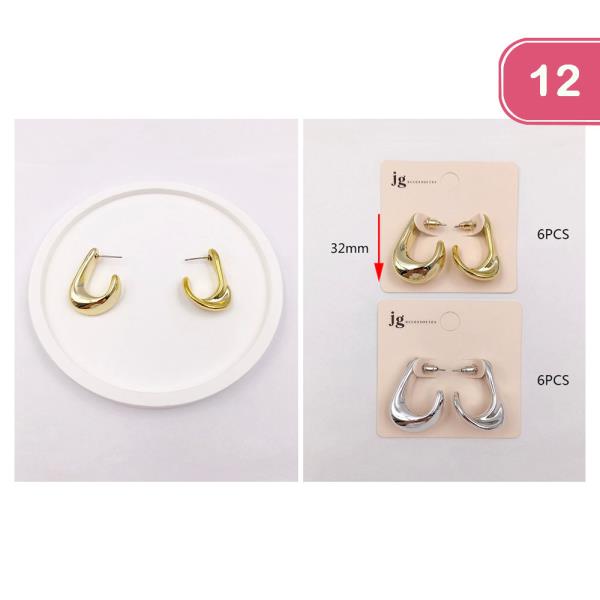 CHUNKY HOOP EARRING (12 UNITS)