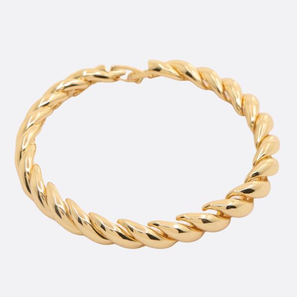 BRASS GOLD PLATED OVERALL BRACELET