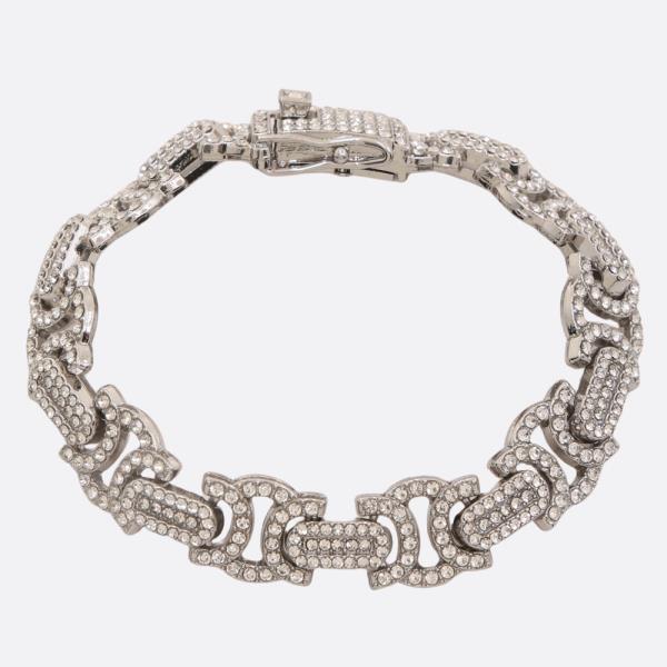 RHINESTONE METAL BRACELET