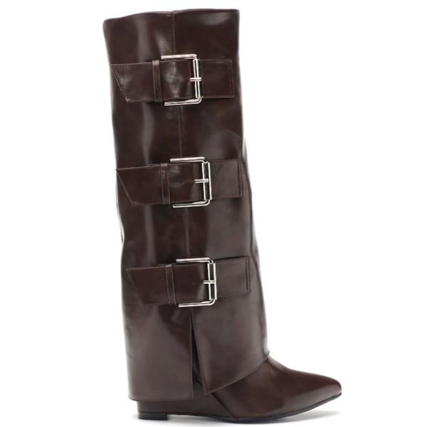 OVERLAP BUCKLE BOOTS 12 PAIRS