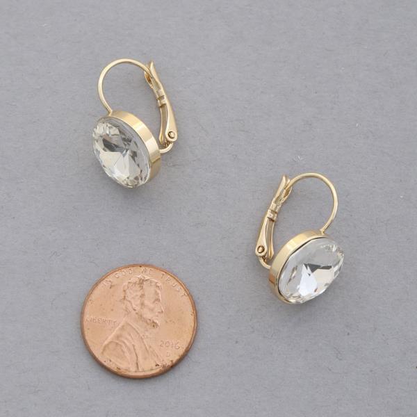 SODAJO STONE GOLD DIPPED EARRING