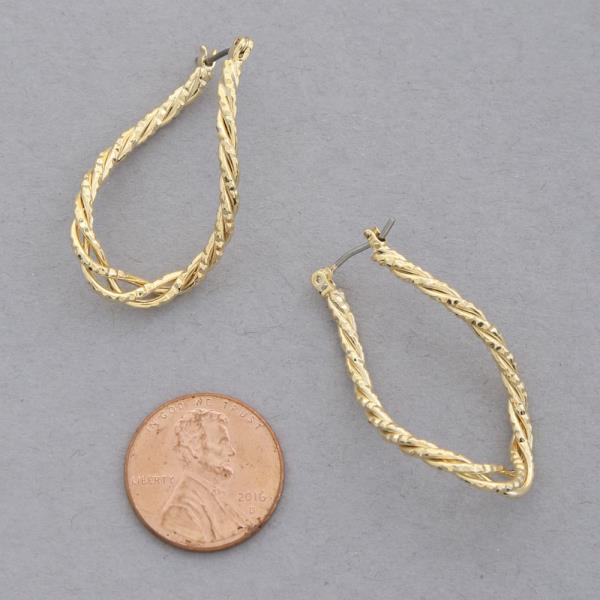 SODAJO TWISTED GOLD DIPPED EARRING