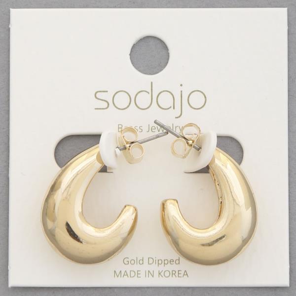 SODAJO GOLD DIPPED EARRING